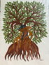 The Deer of the Wild Gond Painting (11x15 IN)